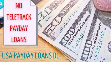 Non Teletrack Payday Loans